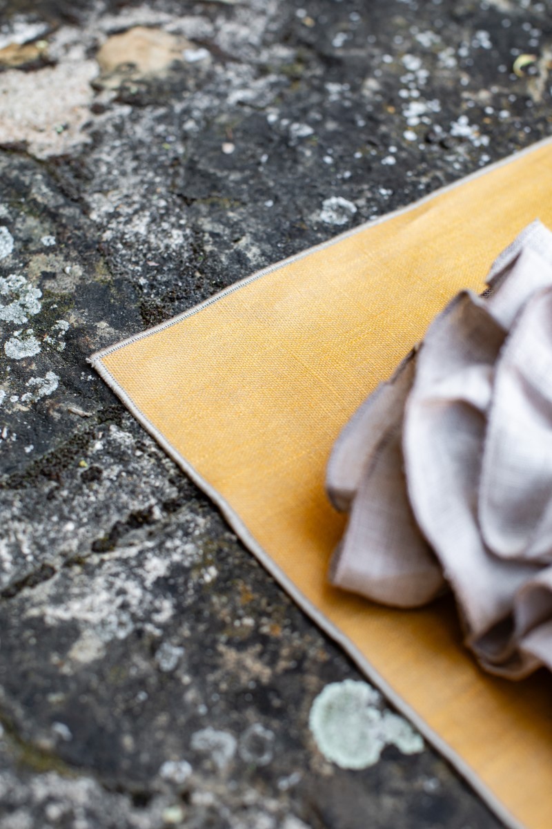 Linen Placemat Stain Resistant Filo