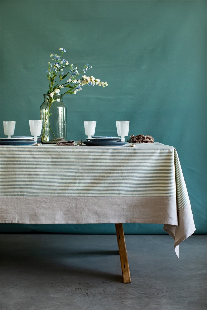 Stain Resistant Cotton Bauhaus Tablecloth