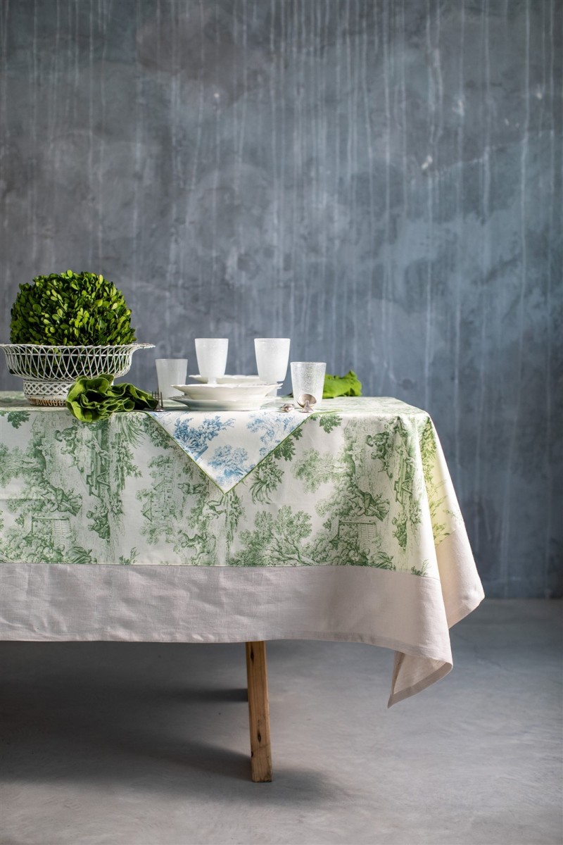 Stain Resistant Cotton Bauhaus Tablecloth