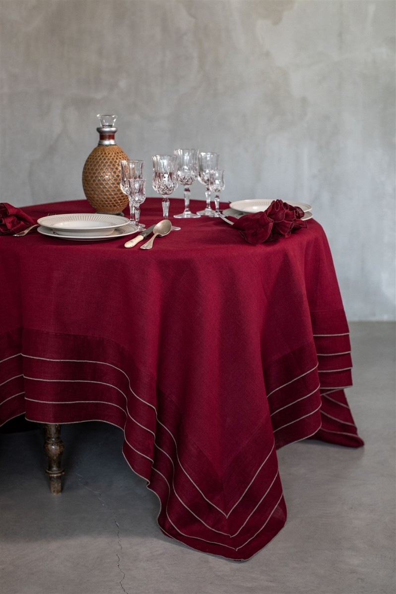 Linen Sfogliatella Tablecloth