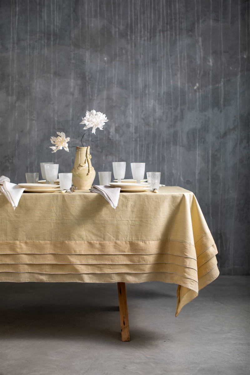 Stain Resistant Linen Sfogliatella Tablecloth