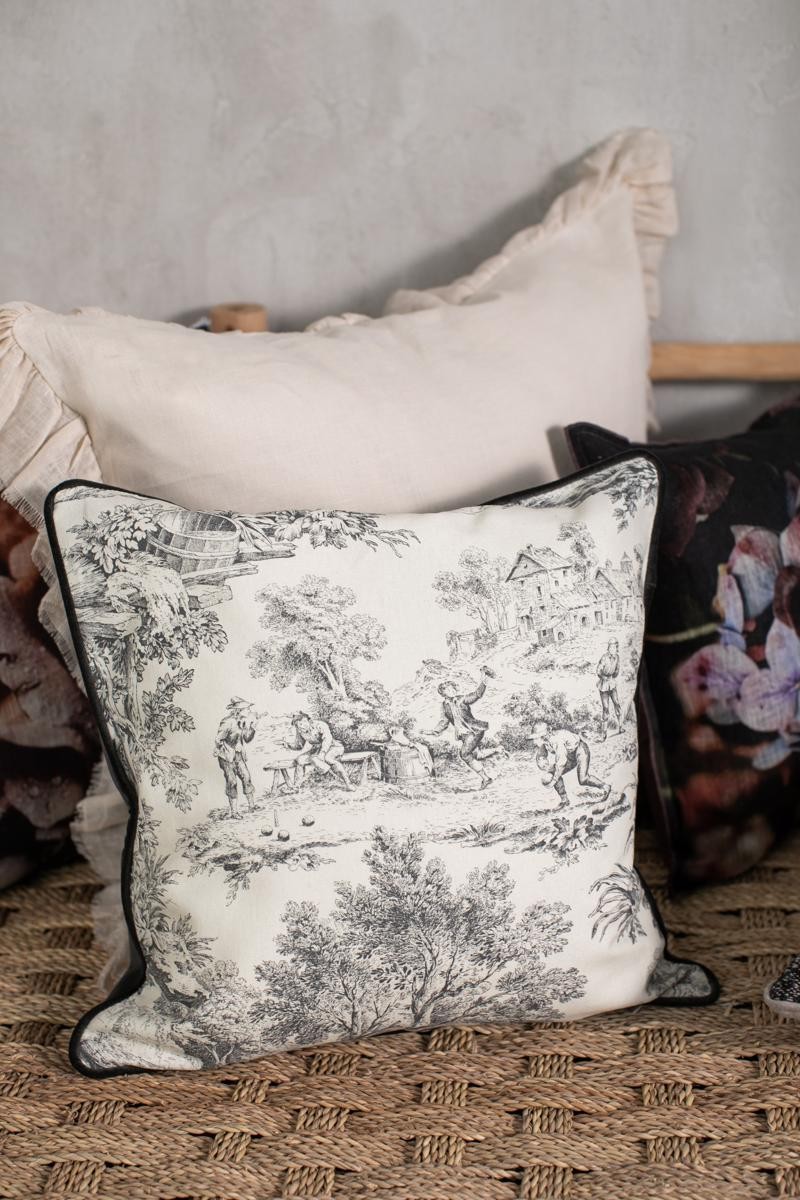 Taie d'oreiller Toile de Jouy