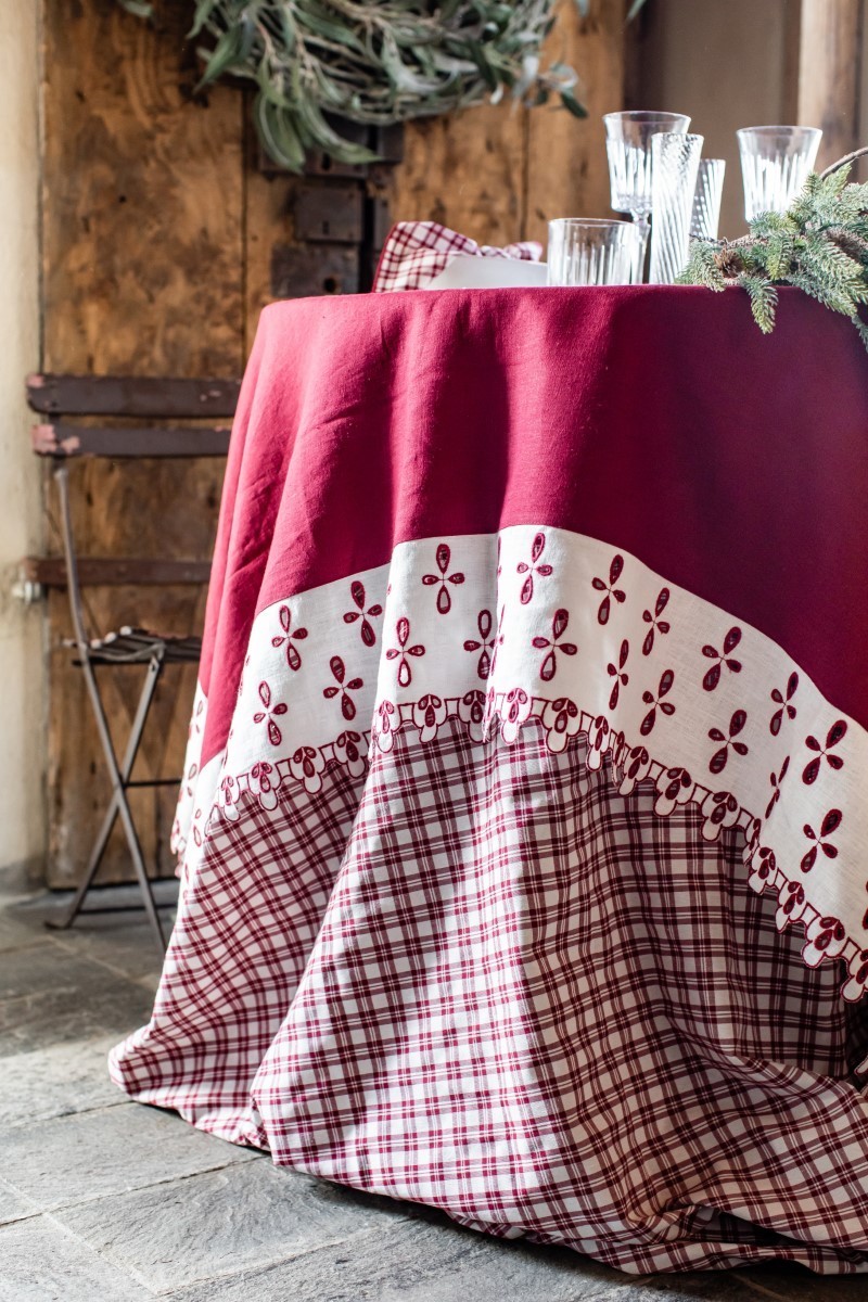 Amalfi Stain Resistant Linen Tablecloth