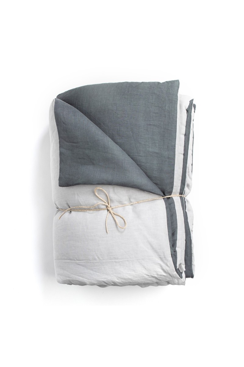 Pure Reversible Bedspread in Linen