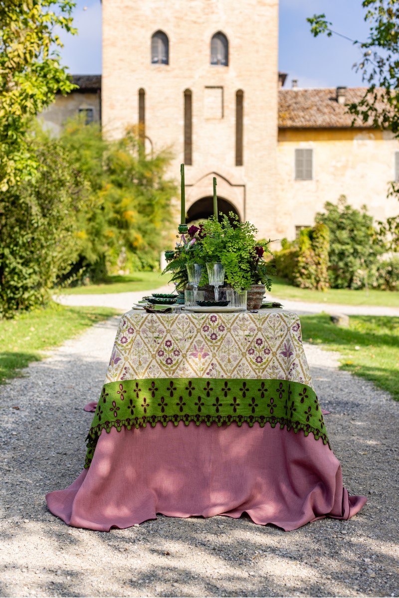 Nappe en coton Amalfi enduit