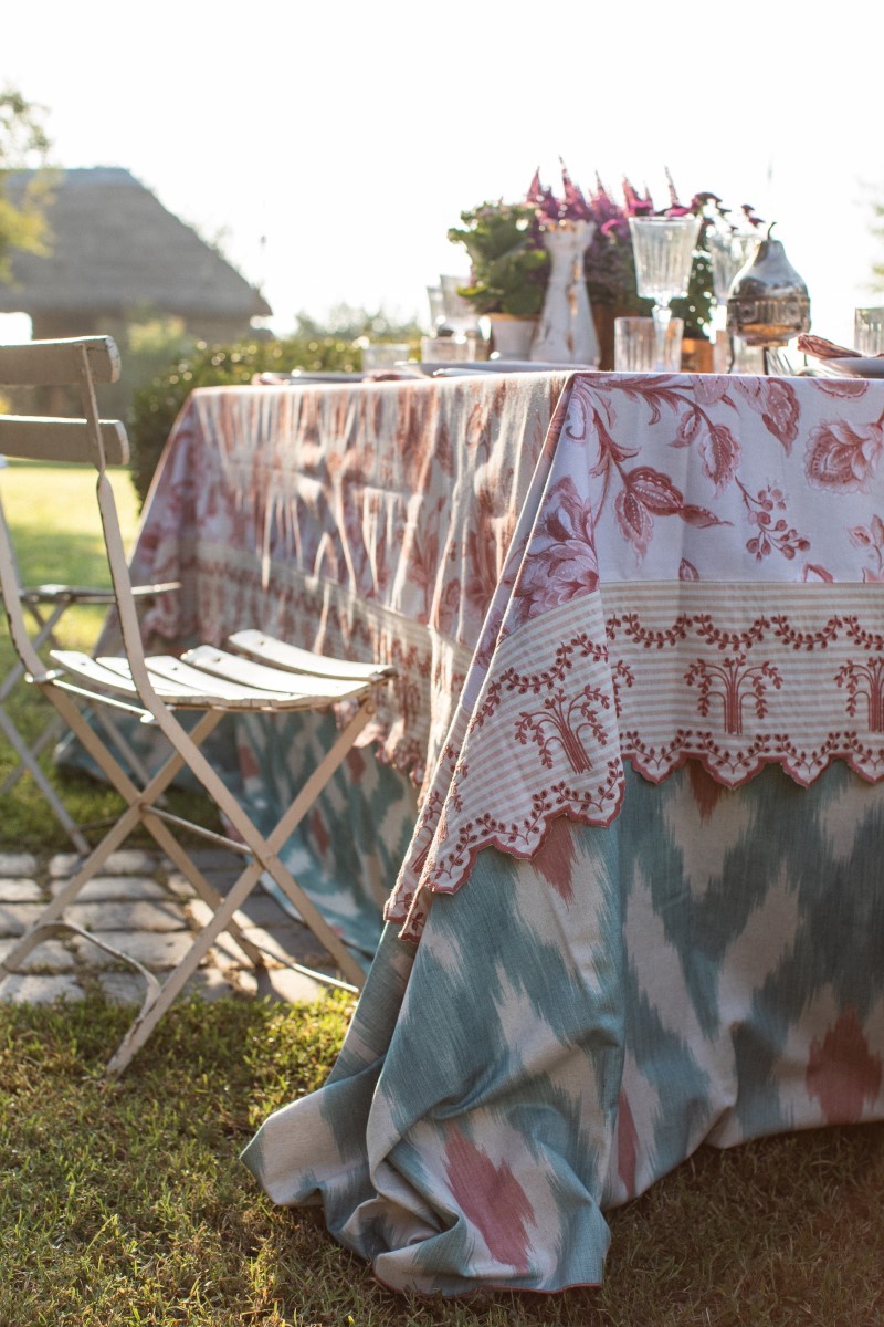 Eden Stain-Free Cotton Tablecloth