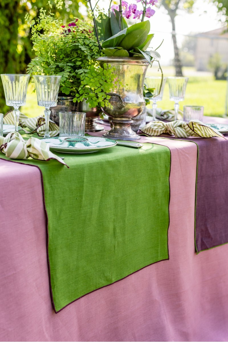 Stain Resistant Linen Runner