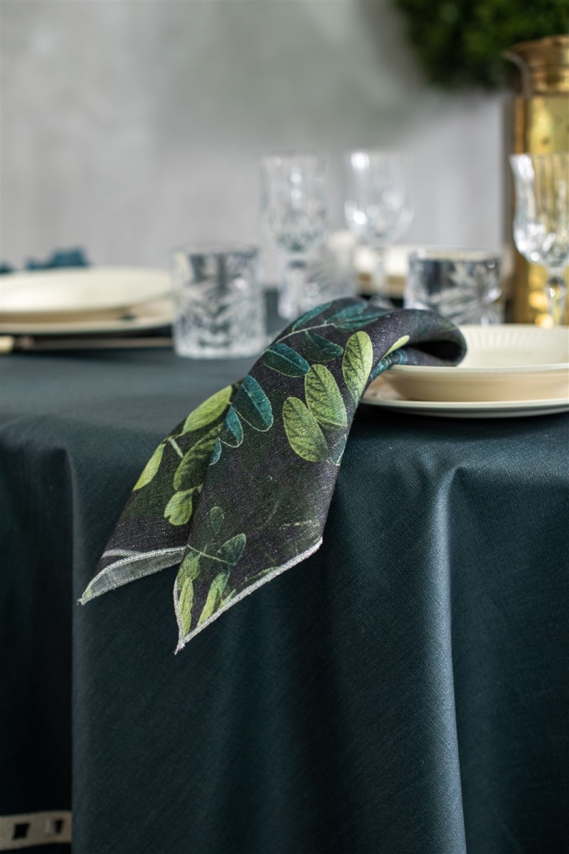 Serviette de table en lin Petals