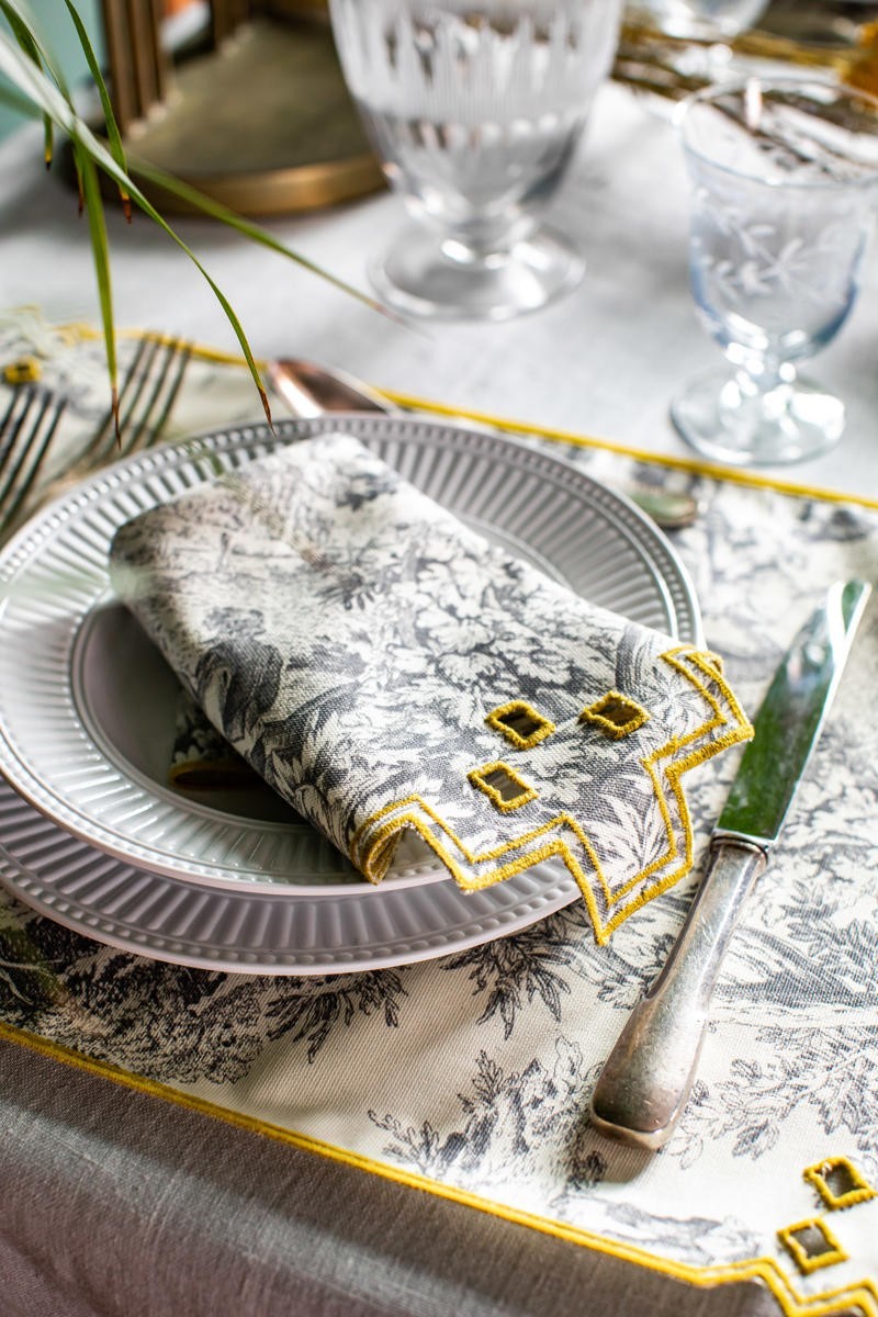 Serviette de table en coton Lea