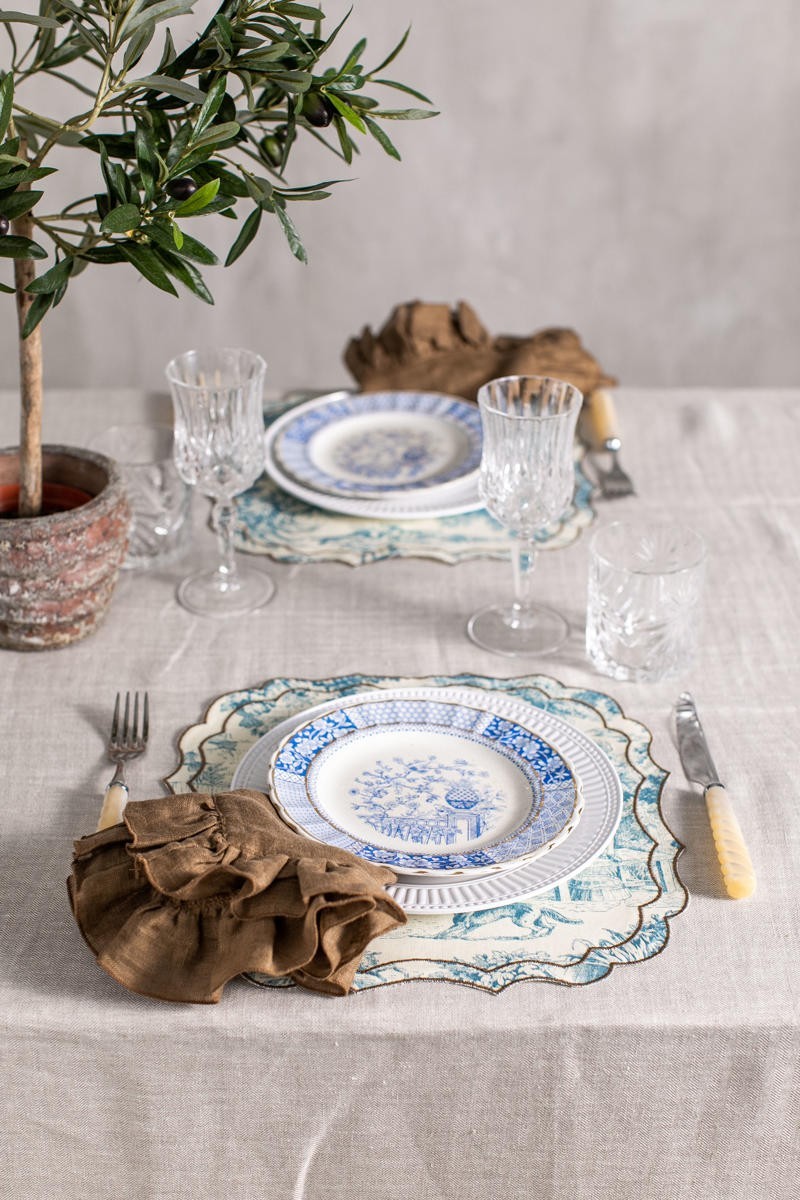 Set de table Firenze en coton enduit