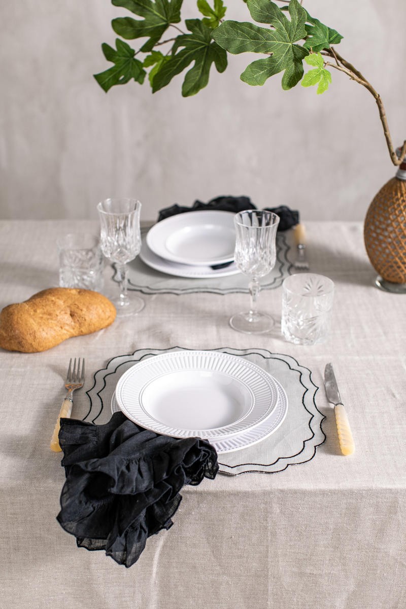 Set de table Firenze en lin enduit