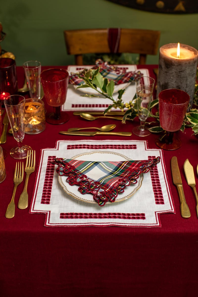 Stain Resistant Linen Erica Placemat