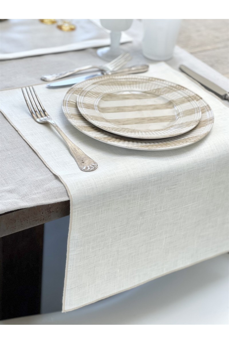 Linen Placemat Stain Resistant Filo