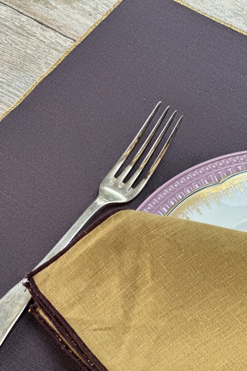 Linen Placemat Stain Resistant Filo