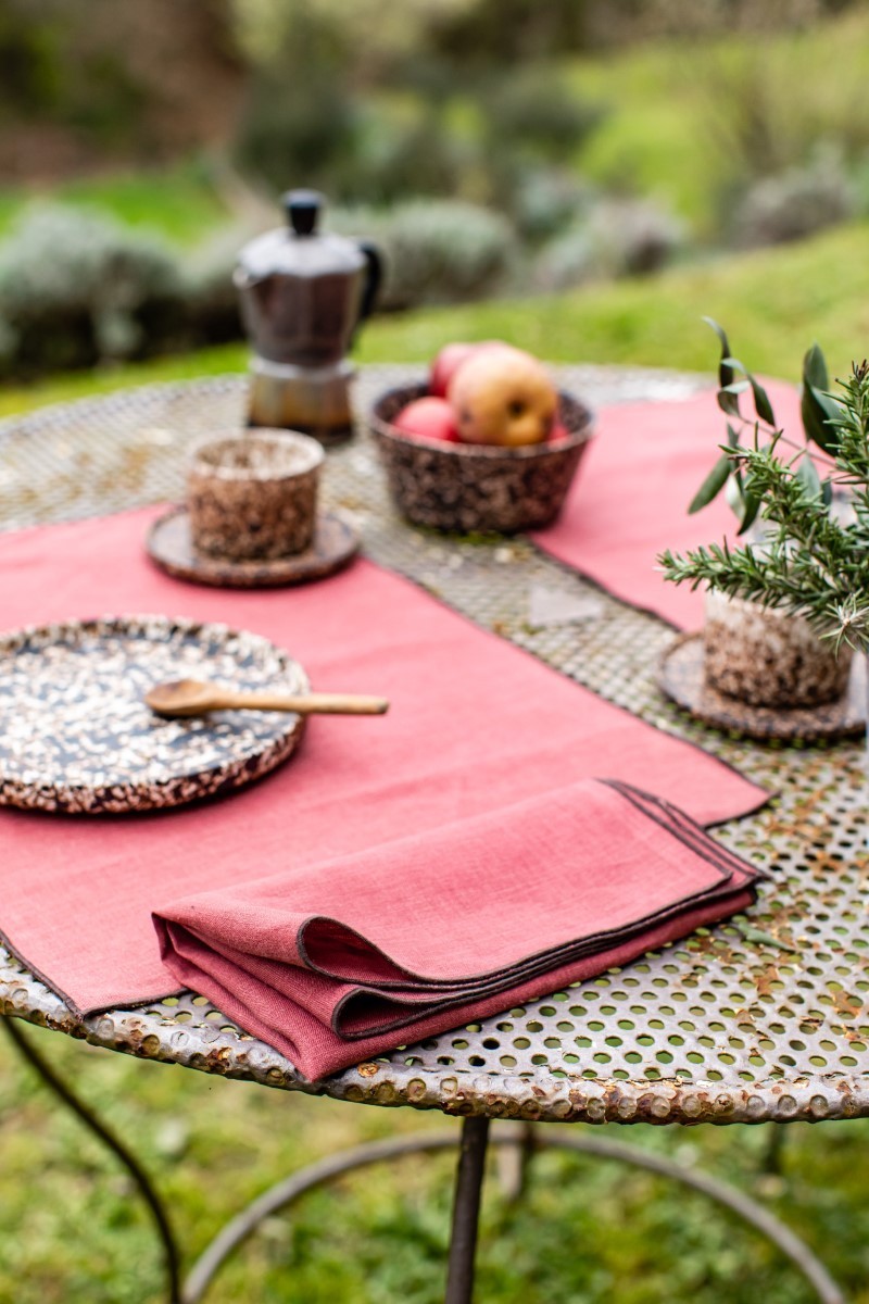 Linen Placemat Stain Resistant Filo