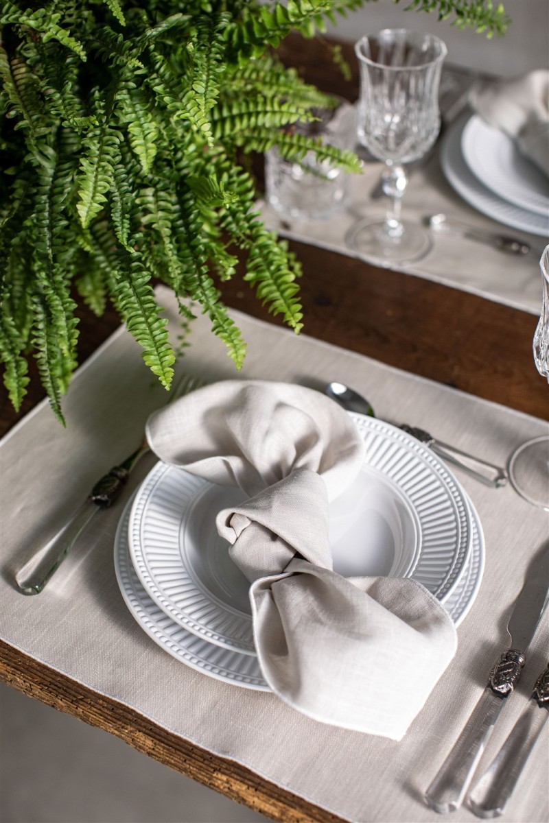 Linen Placemat Stain Resistant Filo