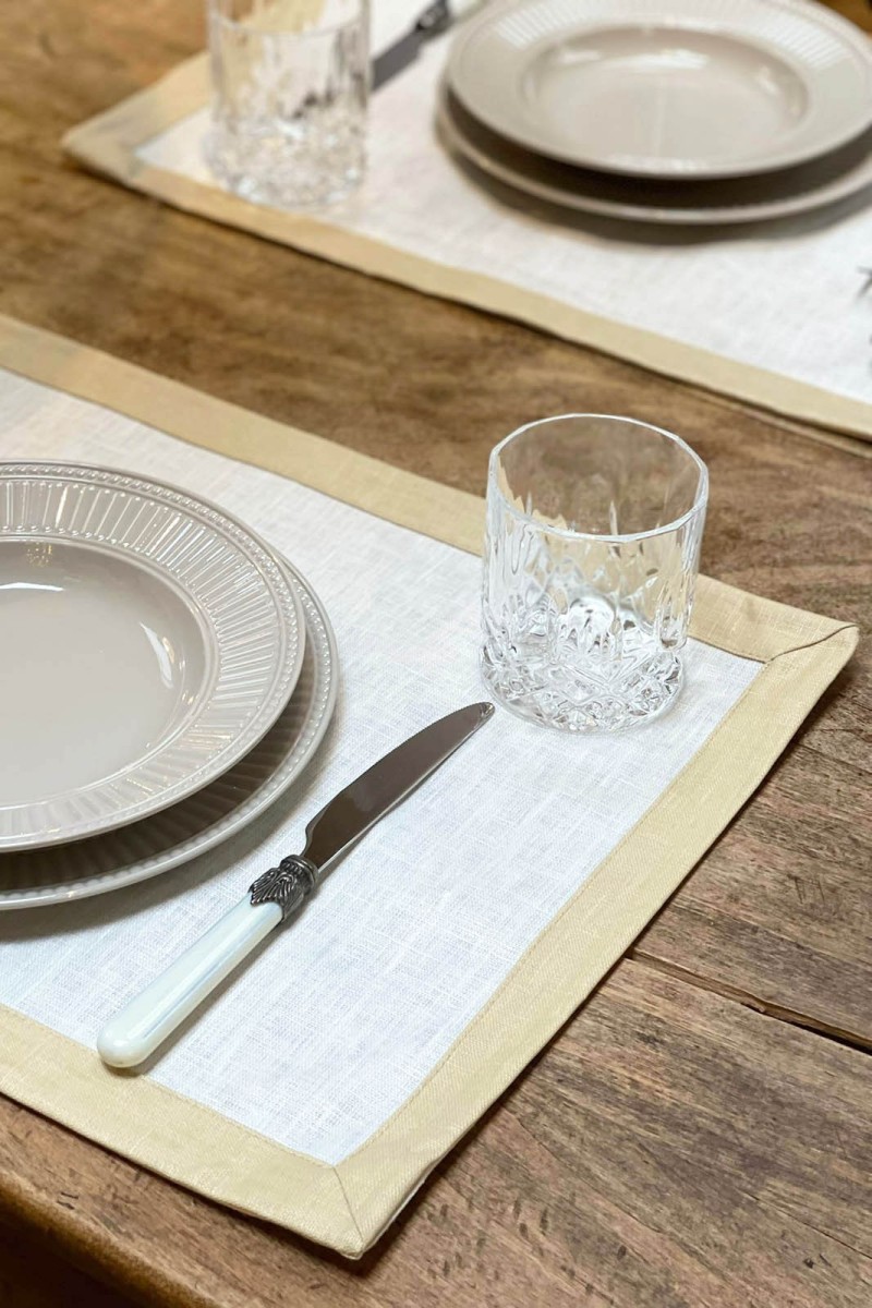 Bauhaus Placemat in Stain Resistant Linen