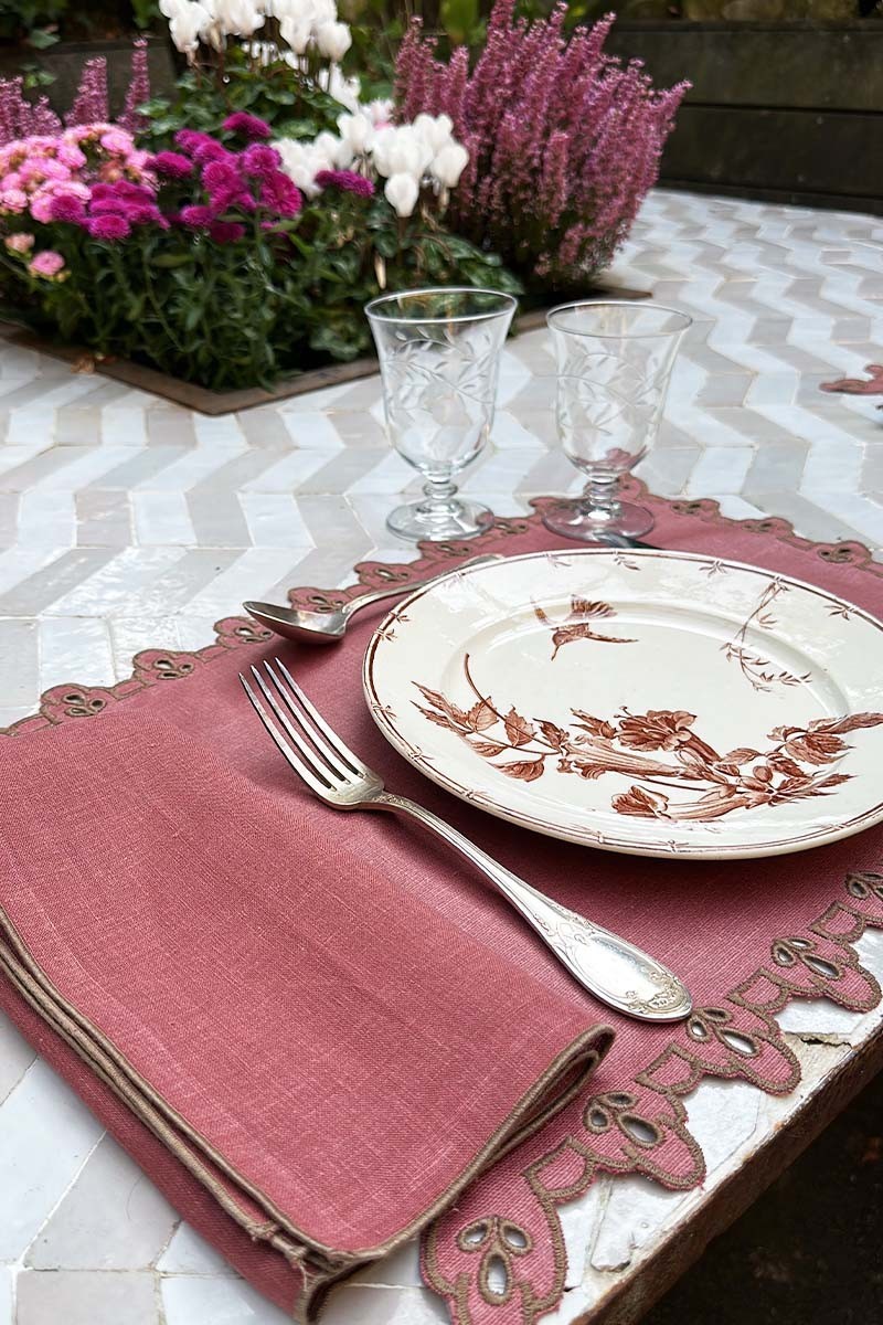 Set de table Amalfi en lin antitache