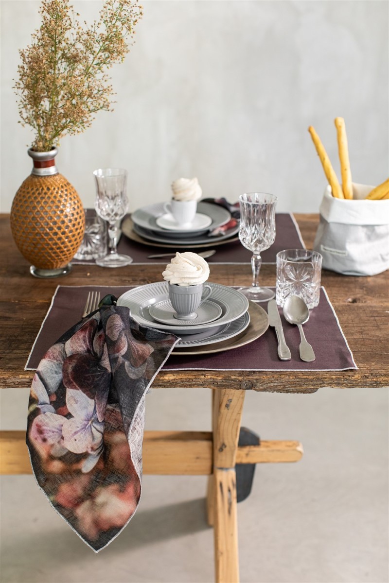 Linen Placemat Stain Resistant Filo