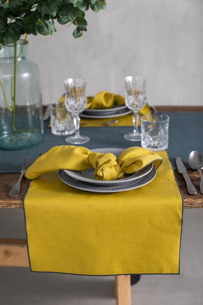 Linen Placemat Stain Resistant Filo