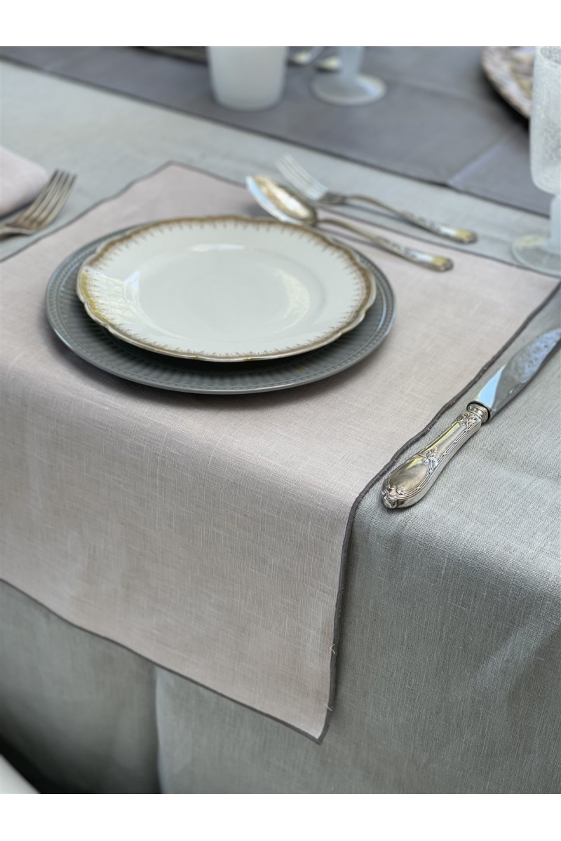 Linen Placemat Stain Resistant Filo