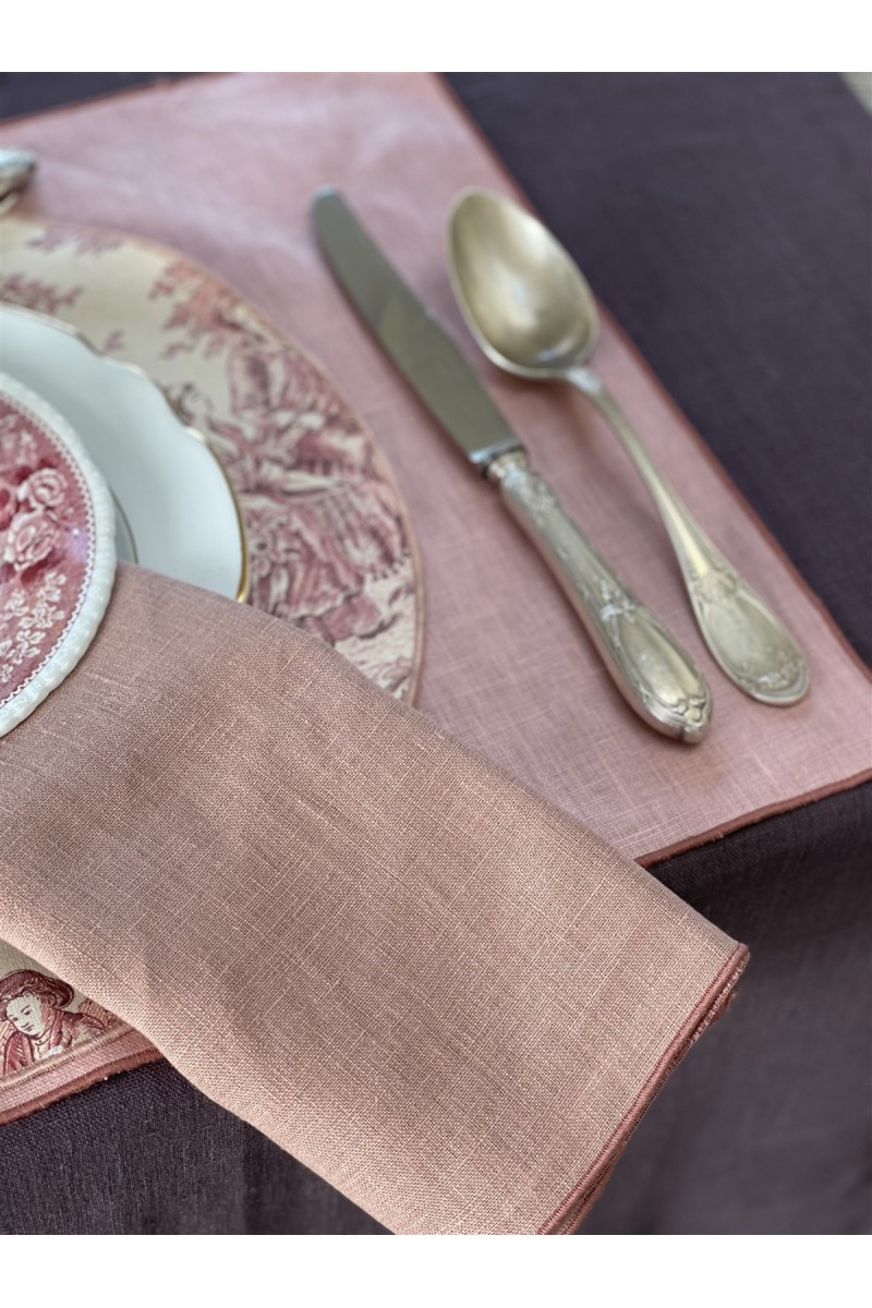 Linen Placemat Stain Resistant Filo