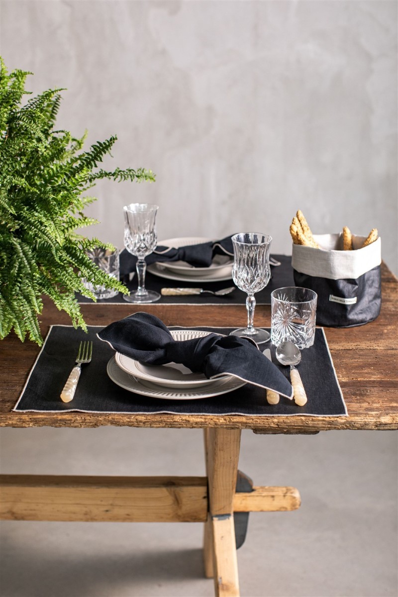 Linen Placemat Stain Resistant Filo