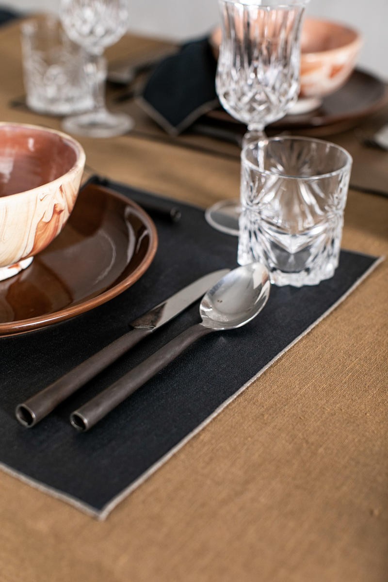 Linen Placemat Stain Resistant Filo