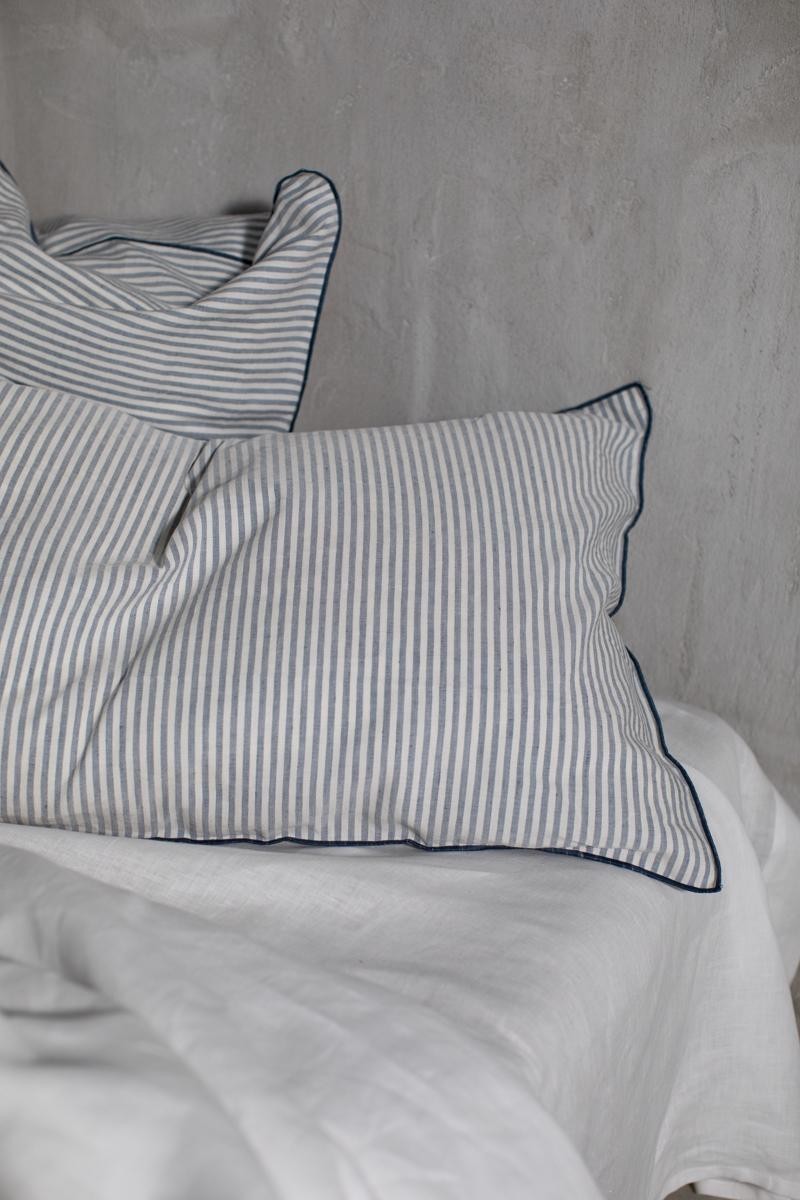 Striped Linen Pillowcase