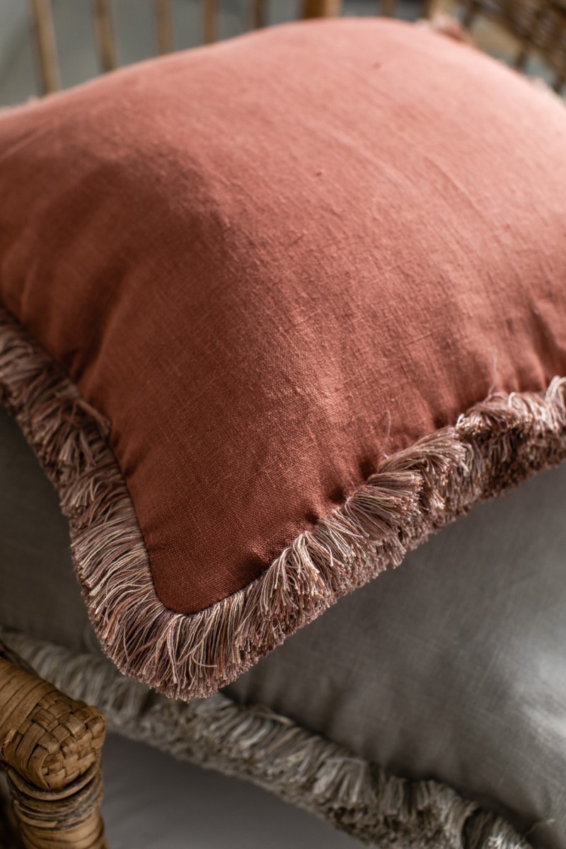 Pillowcase Fringes Linen