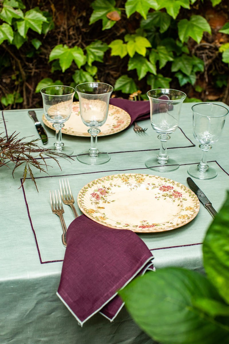 Linen Placemat Stain Resistant Filo