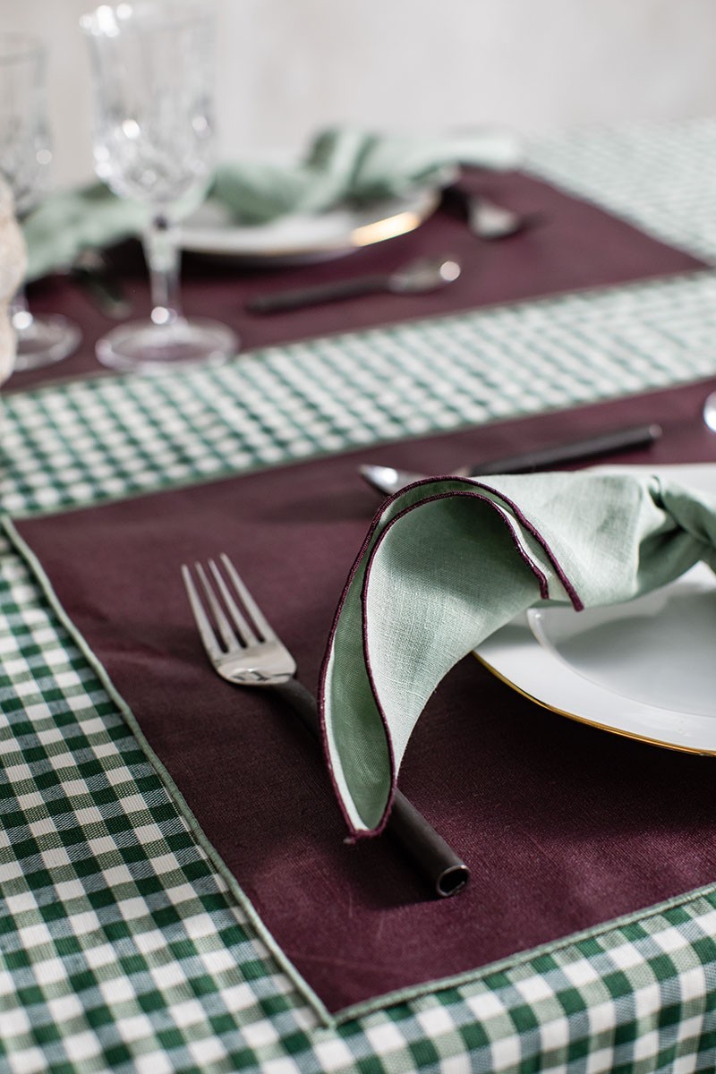 Linen Placemat Stain Resistant Filo