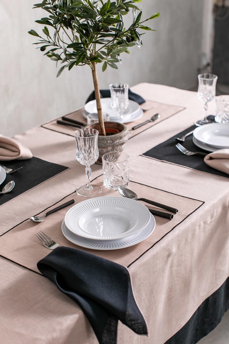 Linen Placemat Stain Resistant Filo