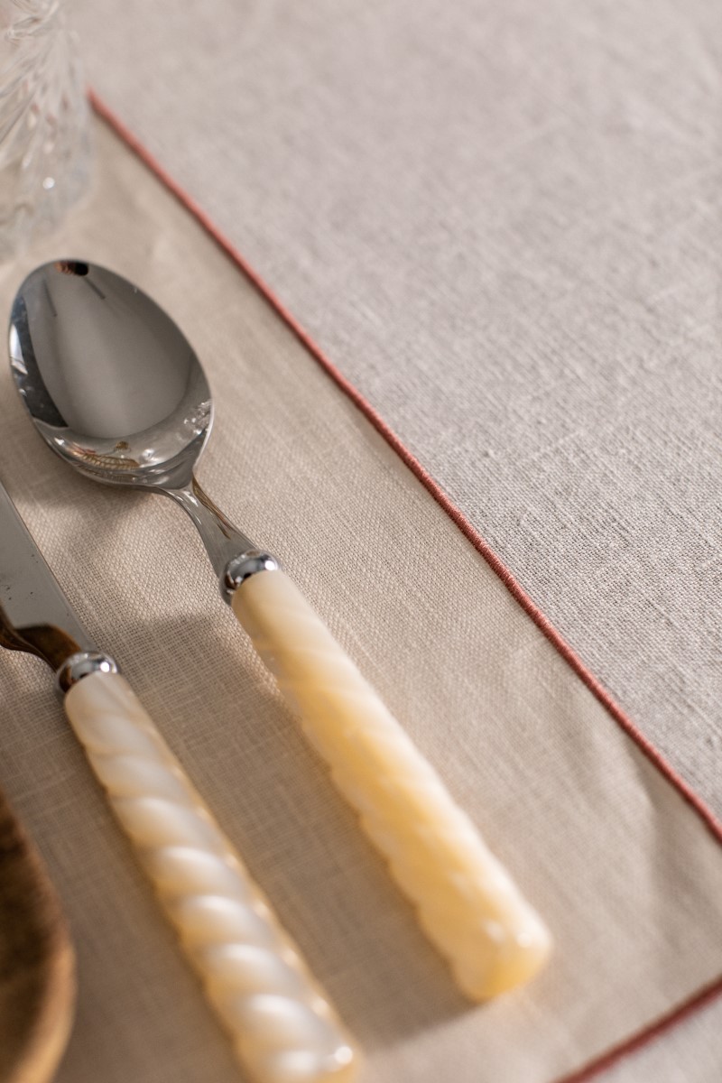 Linen Placemat Stain Resistant