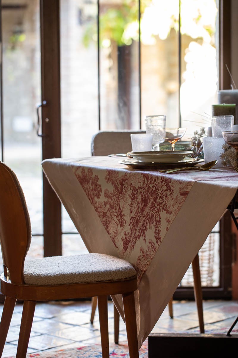 Stain Resistant Cotton Bauhaus Tablecloth