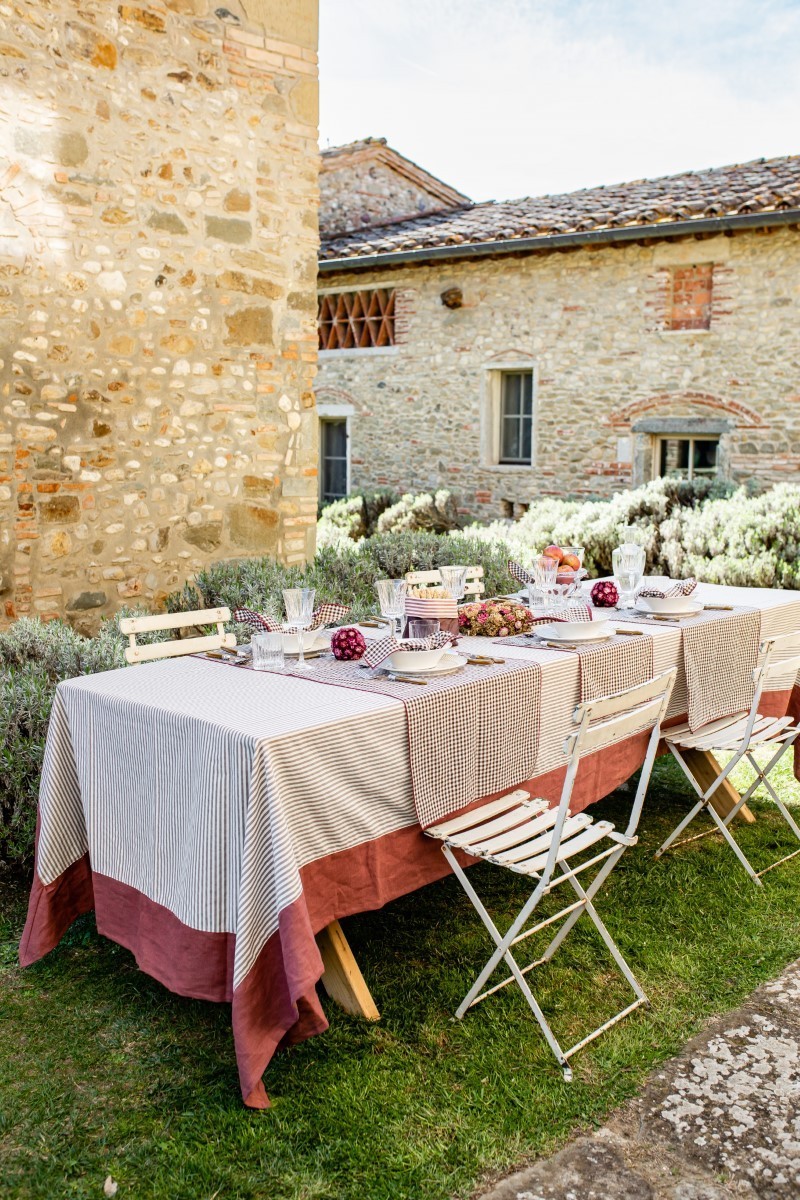 Stain Resistant Cotton Bauhaus Tablecloth