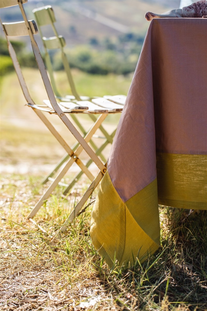 Stain Resistant Linen Bauhaus Tablecloth