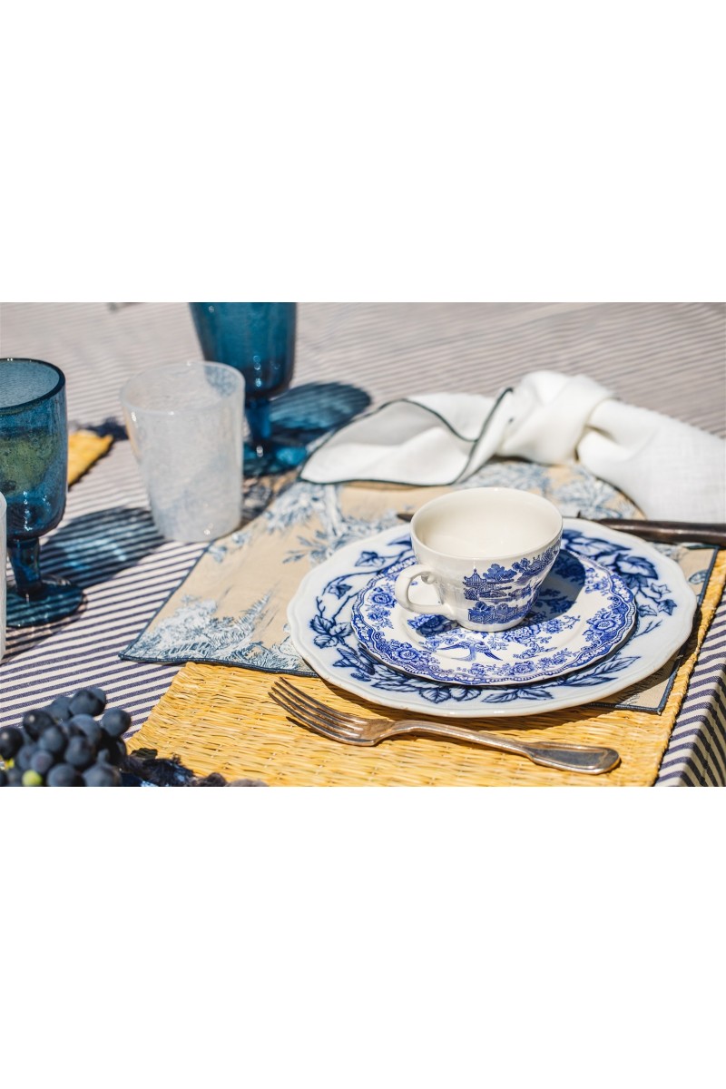 Riviera Stain Resistant Cotton Tablecloth