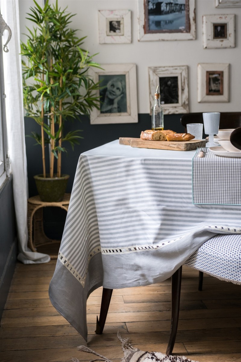 Riviera Tablecloth in Stain Resistant Linen +