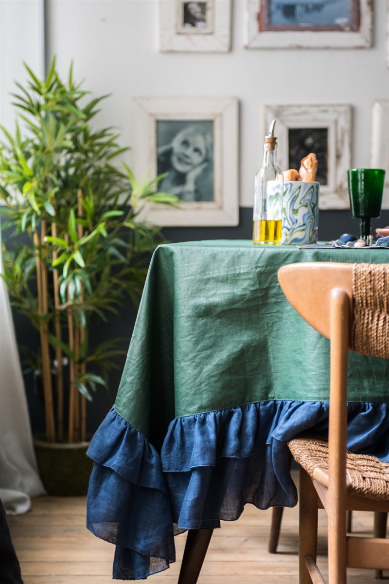 Gitane Tablecloth in Stain Resistant Linen