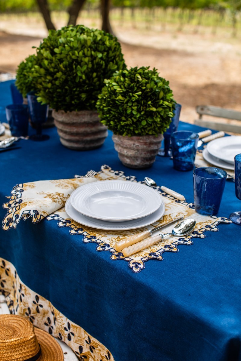 Set de table Amalfi en coton antitache