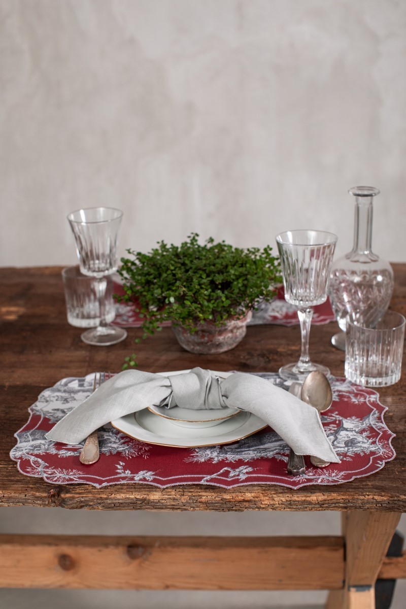 Set de table Firenze en coton enduit