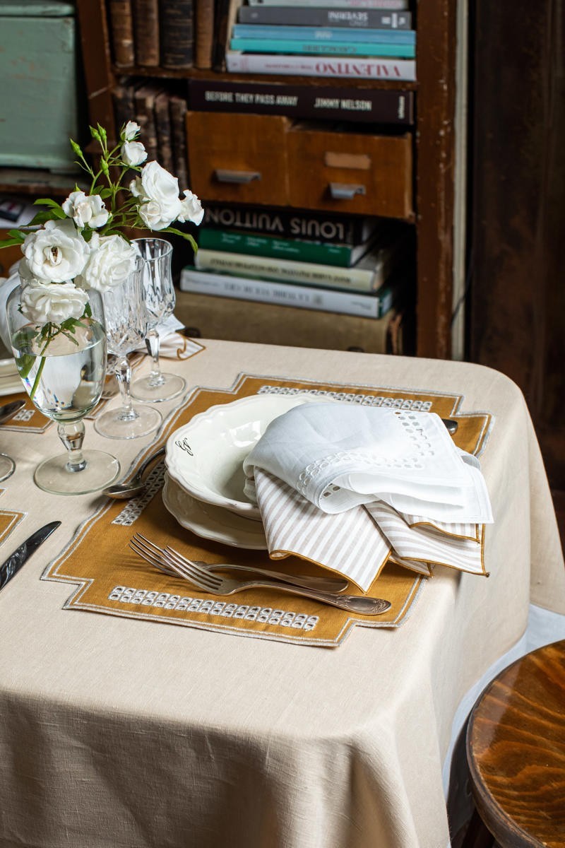 Stain Resistant Linen Erica Placemat