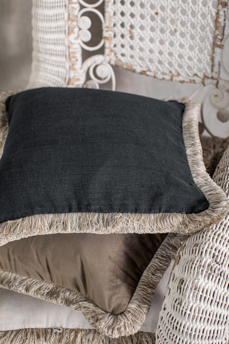 Pillowcase Fringes Linen