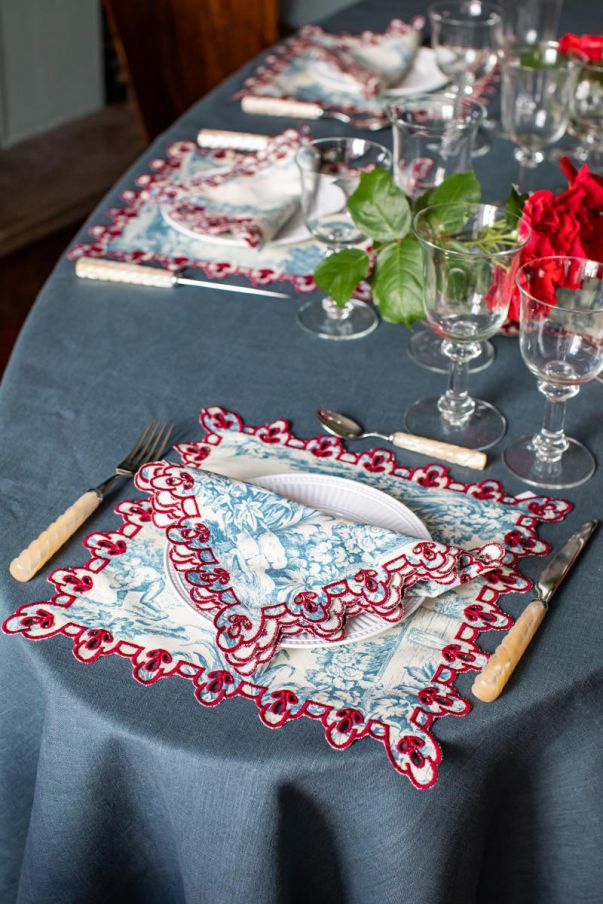Set de table Amalfi en coton antitache